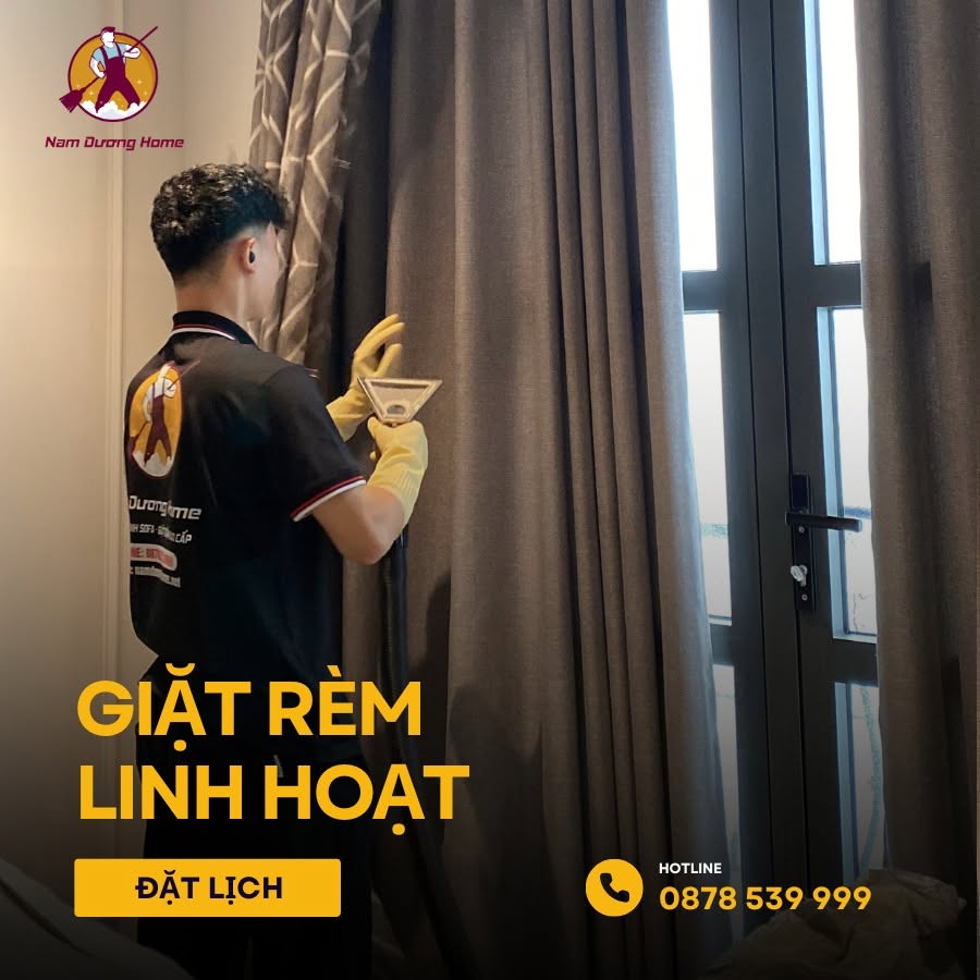 Dịch vụ giặt rèm chuyên nghiệp