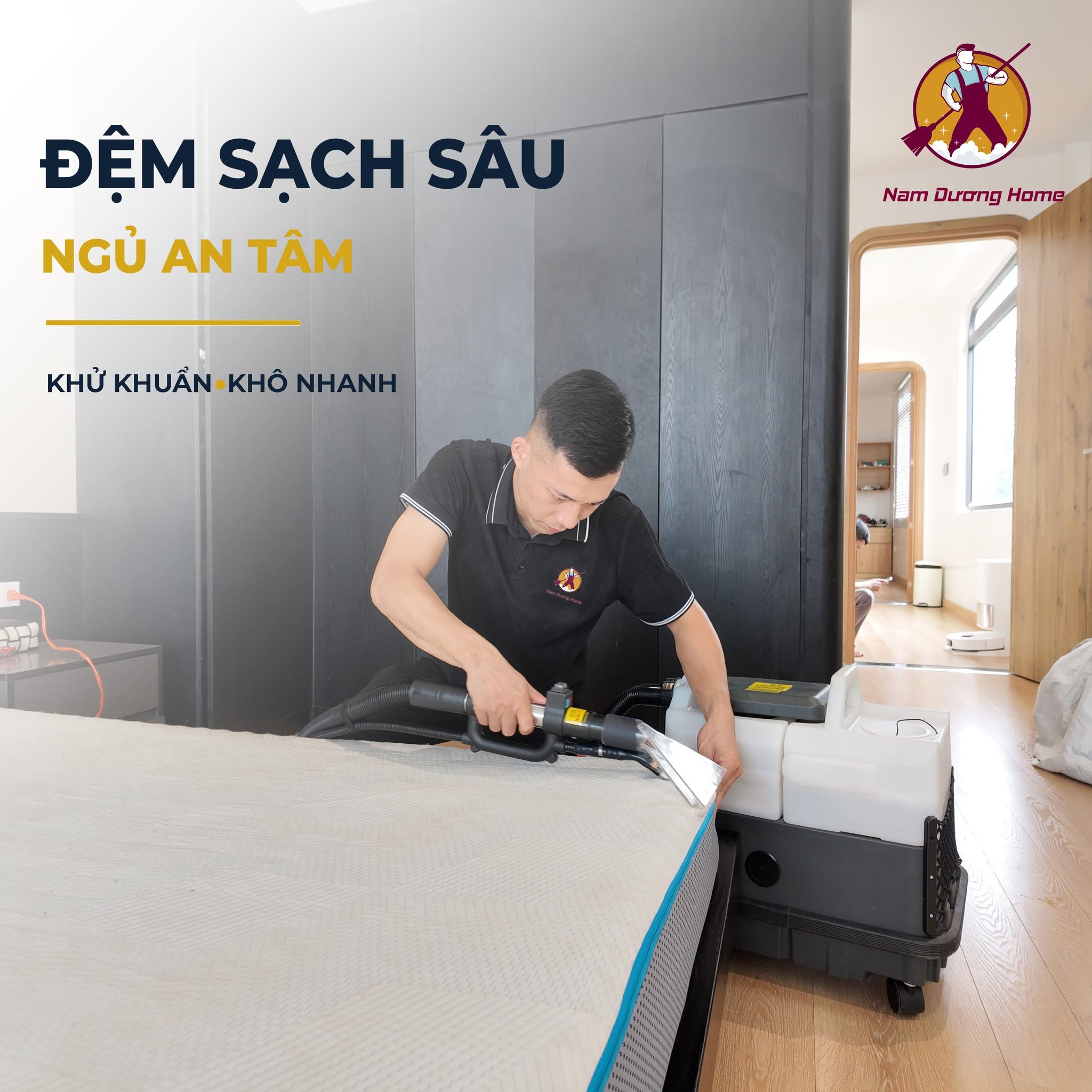Dịch vụ giặt đệm tại Nam Dương Home